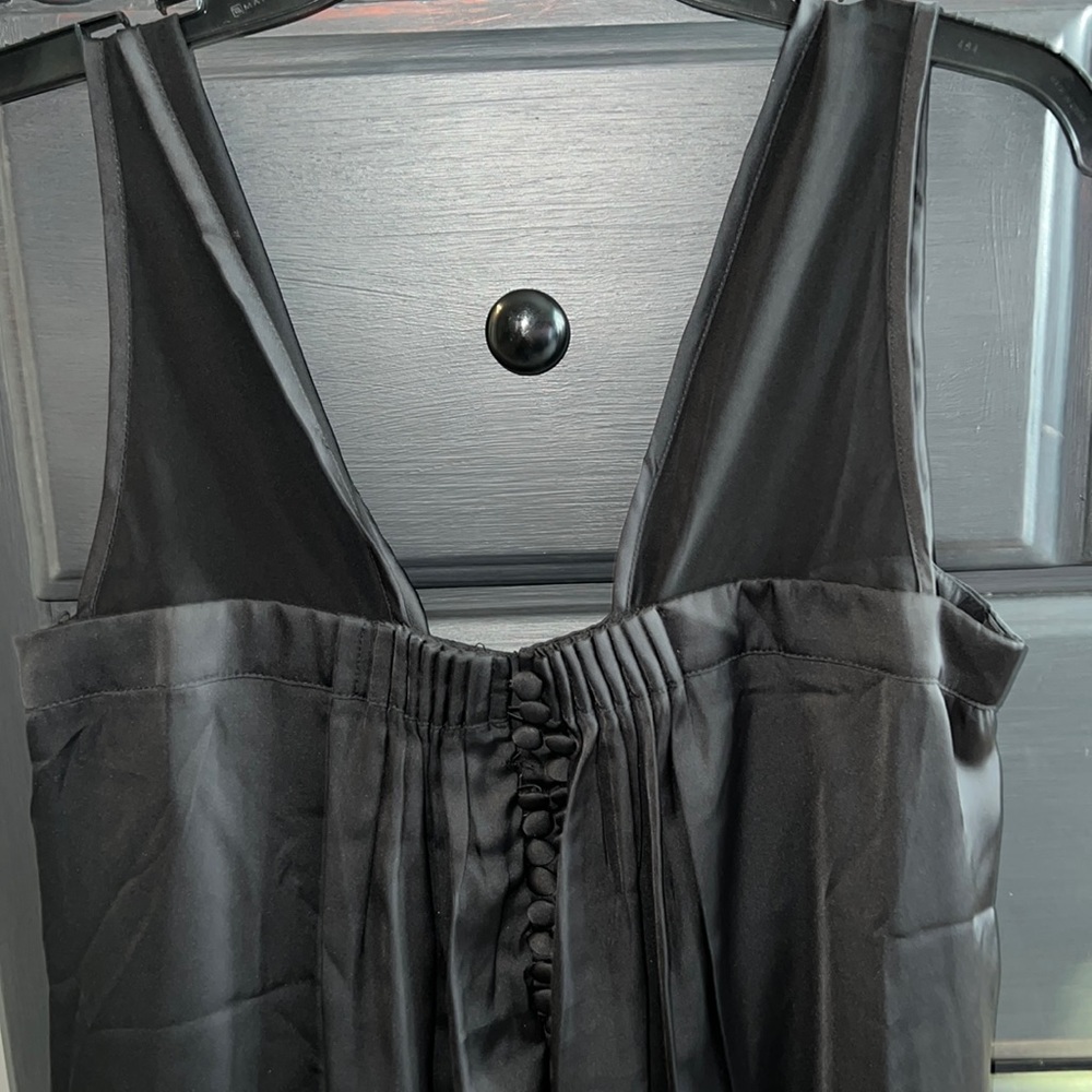 New lush black sleeveless dress s small stretch back cocktail wedding